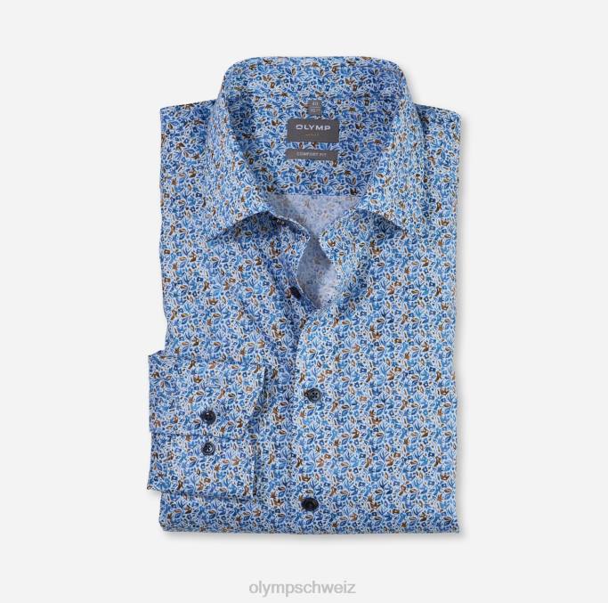 OLYMP Luxor Comfort Fit, Businesshemd, New Kent, Natur LBD81568 Kleidung