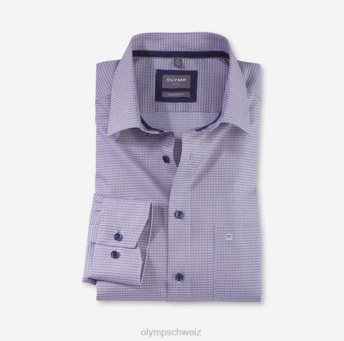 OLYMP Luxor Comfort Fit, Businesshemd, New Kent, Natur LBD81581 Kleidung