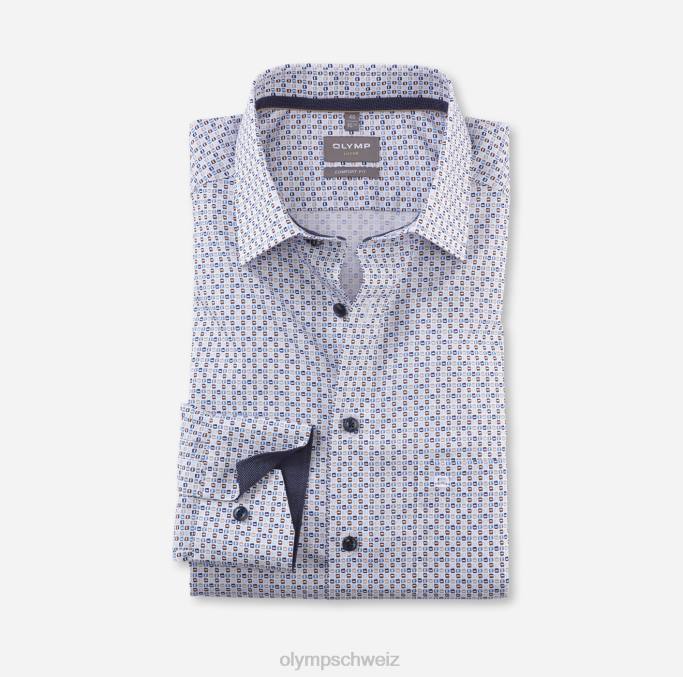 OLYMP Luxor Comfort Fit, Businesshemd, New Kent, Natur LBD81597 Kleidung