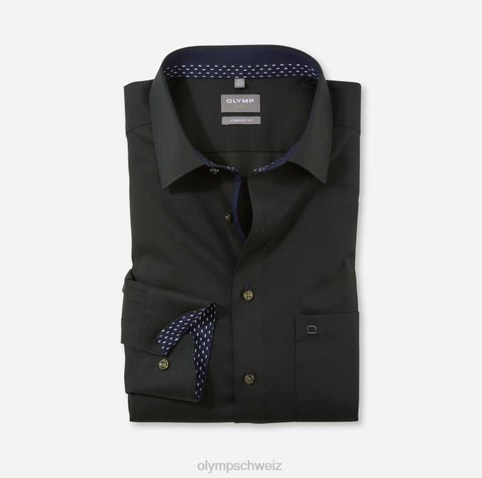 OLYMP Luxor Comfort Fit, Businesshemd, New Kent, Oliv LBD81612 Kleidung