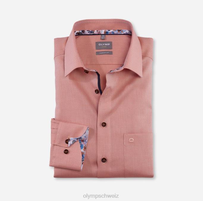 OLYMP Luxor Comfort Fit, Businesshemd, New Kent, Orange LBD81488 Kleidung