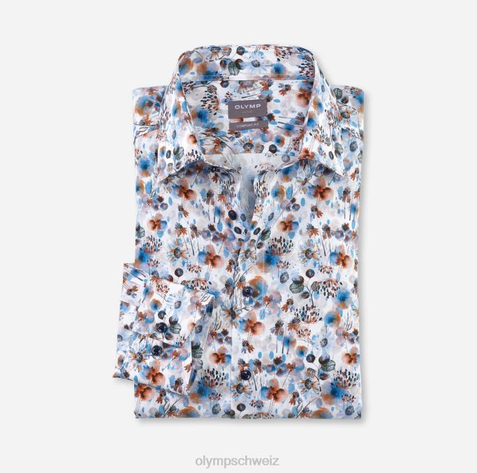 OLYMP Luxor Comfort Fit, Businesshemd, New Kent, Orange LBD81491 Kleidung