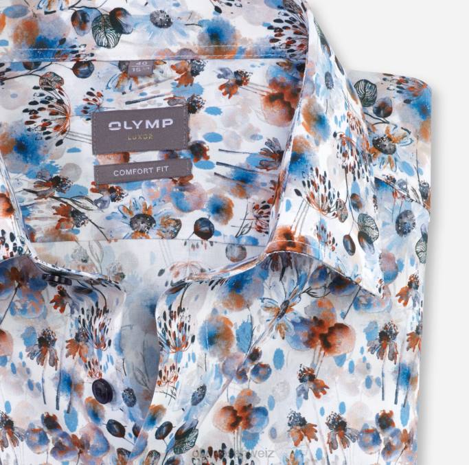 OLYMP Luxor Comfort Fit, Businesshemd, New Kent, Orange LBD81491 Kleidung