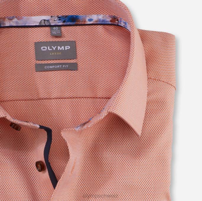 OLYMP Luxor Comfort Fit, Businesshemd, New Kent, Orange LBD81589 Kleidung