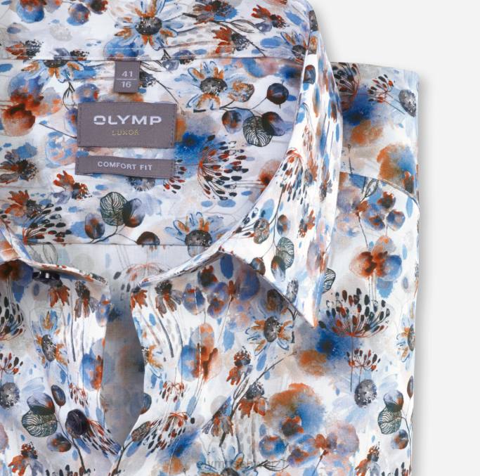 OLYMP Luxor Comfort Fit, Businesshemd, New Kent, Orange LBD81602 Kleidung