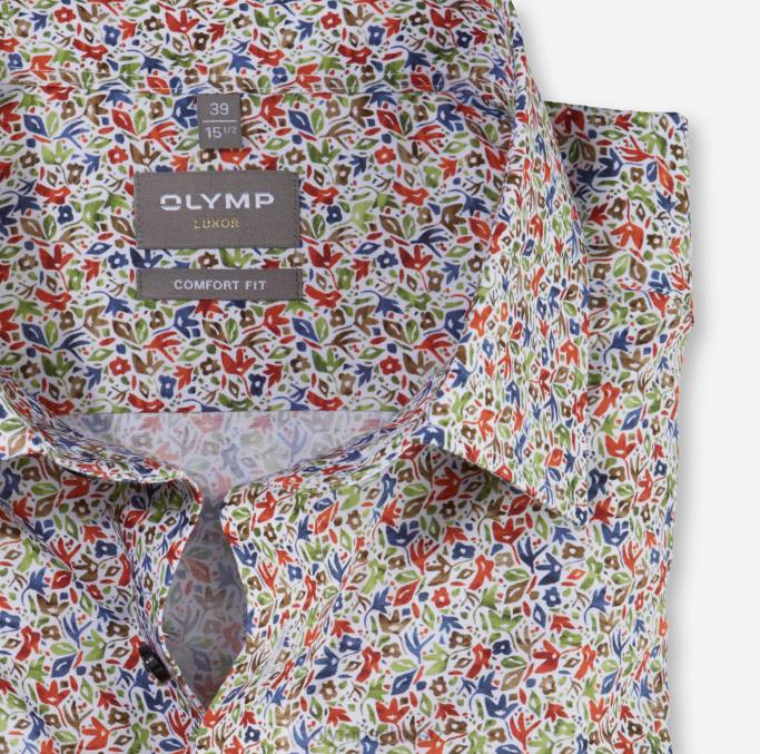 OLYMP Luxor Comfort Fit, Businesshemd, New Kent, Orange LBD81692 Kleidung