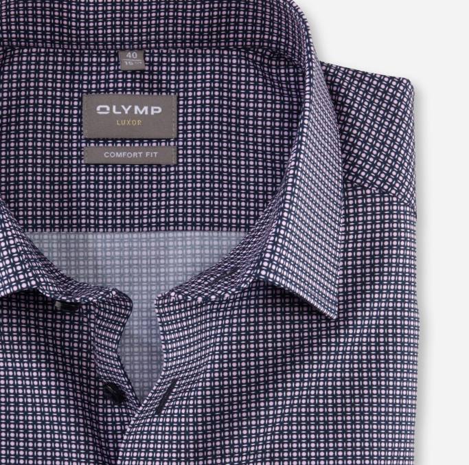 OLYMP Luxor Comfort Fit, Businesshemd, New Kent, Rose LBD81531 Kleidung