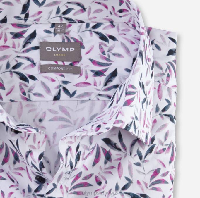 OLYMP Luxor Comfort Fit, Businesshemd, New Kent, Rose LBD81549 Kleidung