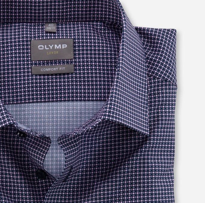 OLYMP Luxor Comfort Fit, Businesshemd, New Kent, Rose LBD81565 Kleidung