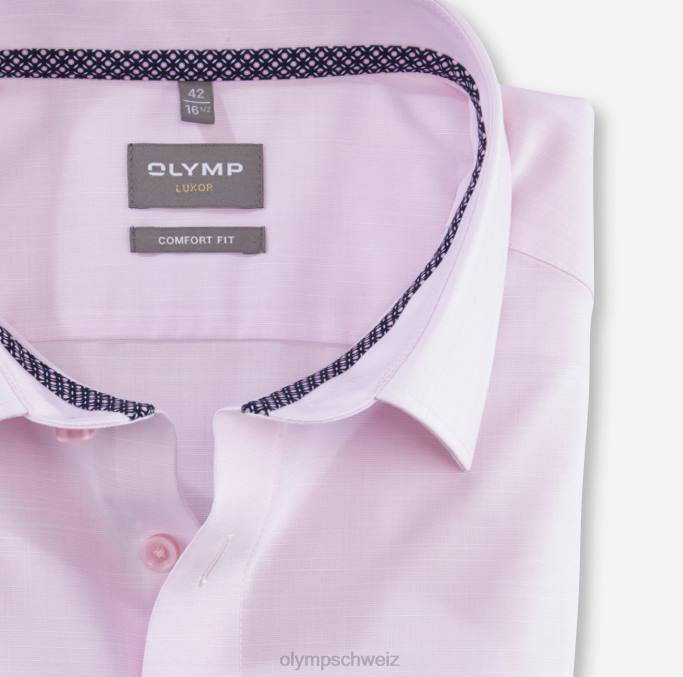 OLYMP Luxor Comfort Fit, Businesshemd, New Kent, Rose LBD81648 Kleidung