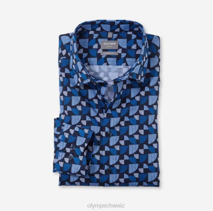 OLYMP Luxor Comfort Fit, Businesshemd, New Kent, Royal LBD81522 Kleidung