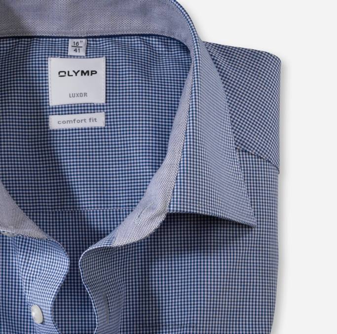 OLYMP Luxor Comfort Fit, Businesshemd, New Kent, Royal LBD81545 Kleidung