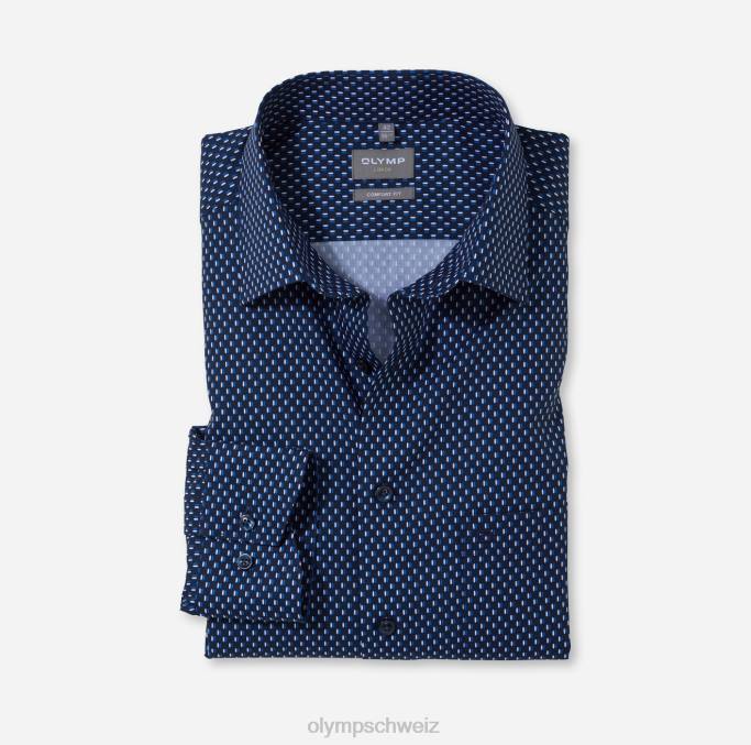 OLYMP Luxor Comfort Fit, Businesshemd, New Kent, Royal LBD81563 Kleidung
