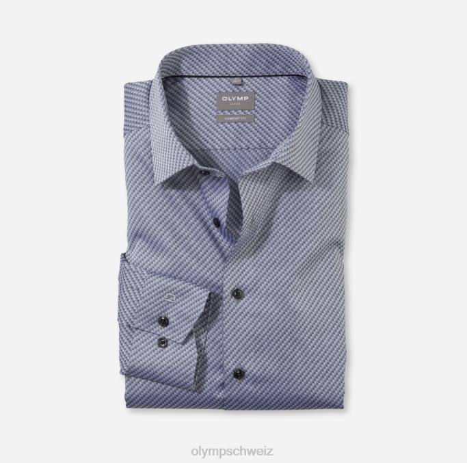 OLYMP Luxor Comfort Fit, Businesshemd, New Kent, Schwarz LBD81606 Kleidung