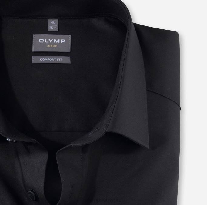OLYMP Luxor Comfort Fit, Businesshemd, New Kent, Schwarz LBD81676 Kleidung