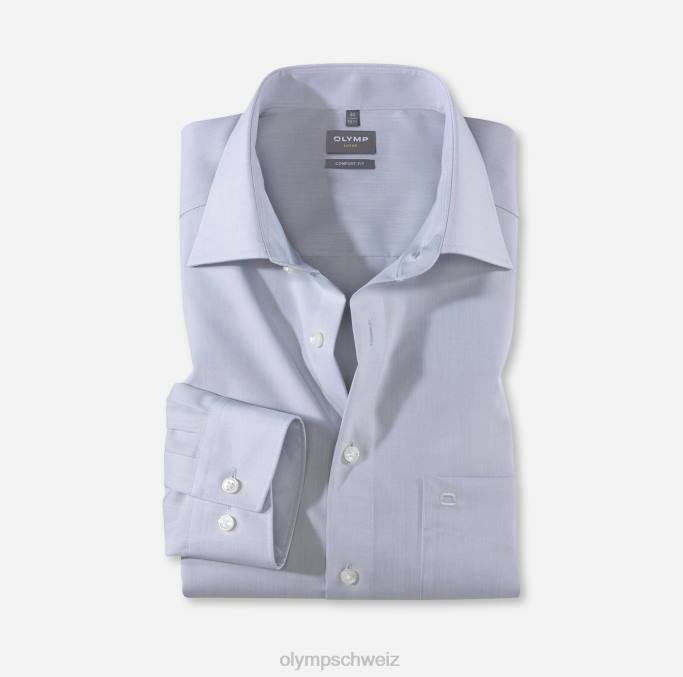 OLYMP Luxor Comfort Fit, Businesshemd, New Kent, Silbergrau LBD81681 Kleidung