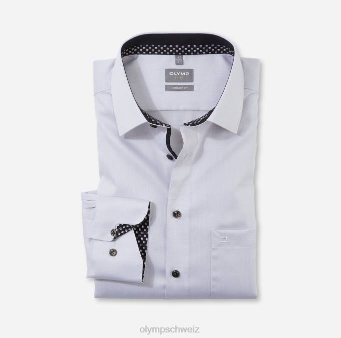 OLYMP Luxor Comfort Fit, Businesshemd, New Kent, Taupe LBD81524 Kleidung