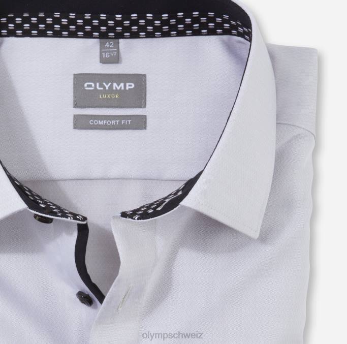 OLYMP Luxor Comfort Fit, Businesshemd, New Kent, Taupe LBD81524 Kleidung