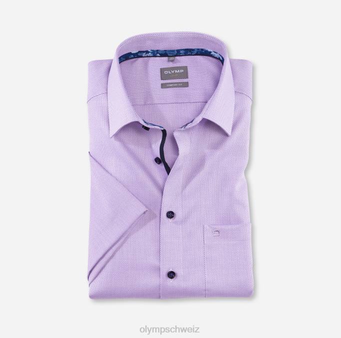 OLYMP Luxor Comfort Fit, Businesshemd, New Kent, Violett LBD81654 Kleidung