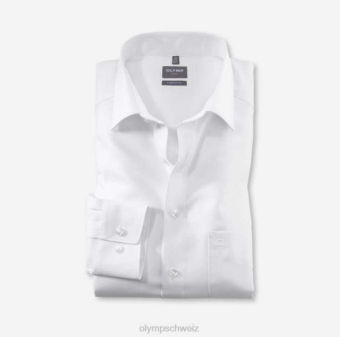 OLYMP Luxor Comfort Fit, Businesshemd, New Kent, Weiß LBD81577 Kleidung