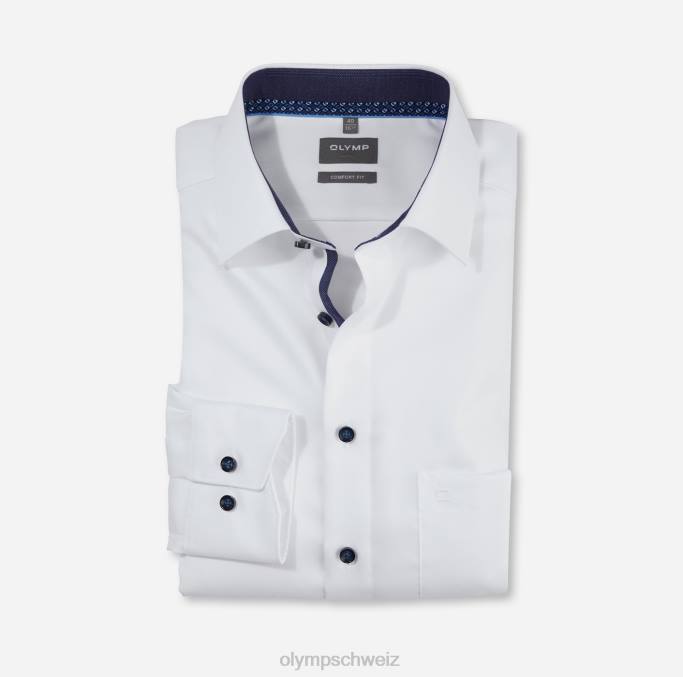 OLYMP Luxor Comfort Fit, Businesshemd, New Kent, Weiß LBD81636 Kleidung