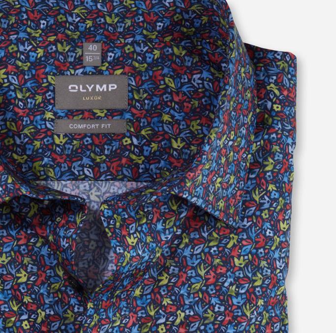 OLYMP Luxor Comfort Fit, Businesshemd, New Kent, rot LBD81503 Kleidung