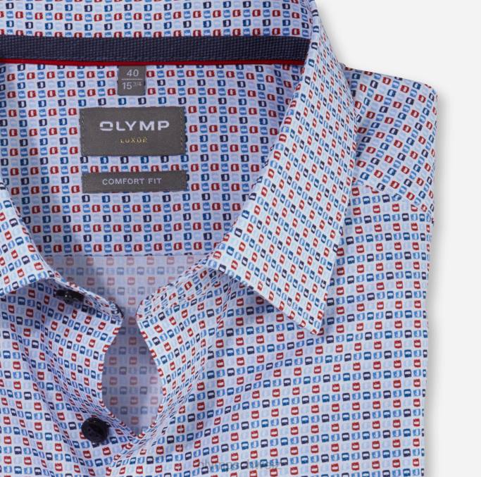 OLYMP Luxor Comfort Fit, Businesshemd, New Kent, rot LBD81580 Kleidung