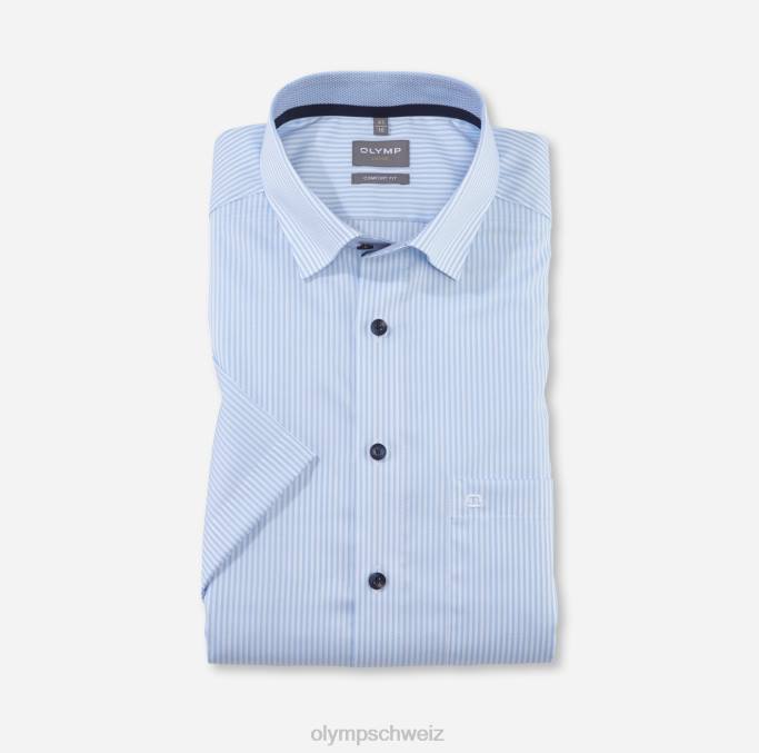OLYMP Luxor Comfort Fit, Businesshemd, Under Button-Down, Blau LBD81494 Kleidung