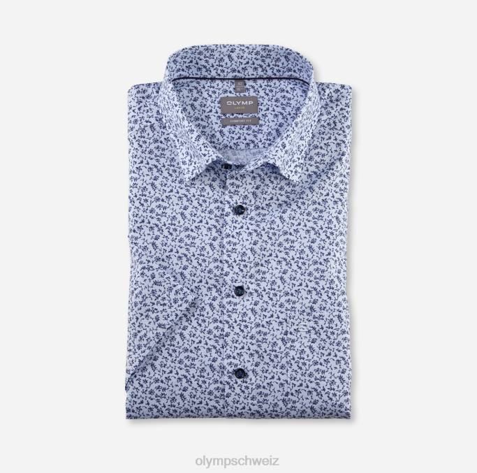 OLYMP Luxor Comfort Fit, Businesshemd, Under Button-Down, Blau LBD81590 Kleidung