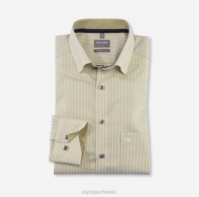 OLYMP Luxor Comfort Fit, Businesshemd, Under Button-Down, Limette LBD81483 Kleidung