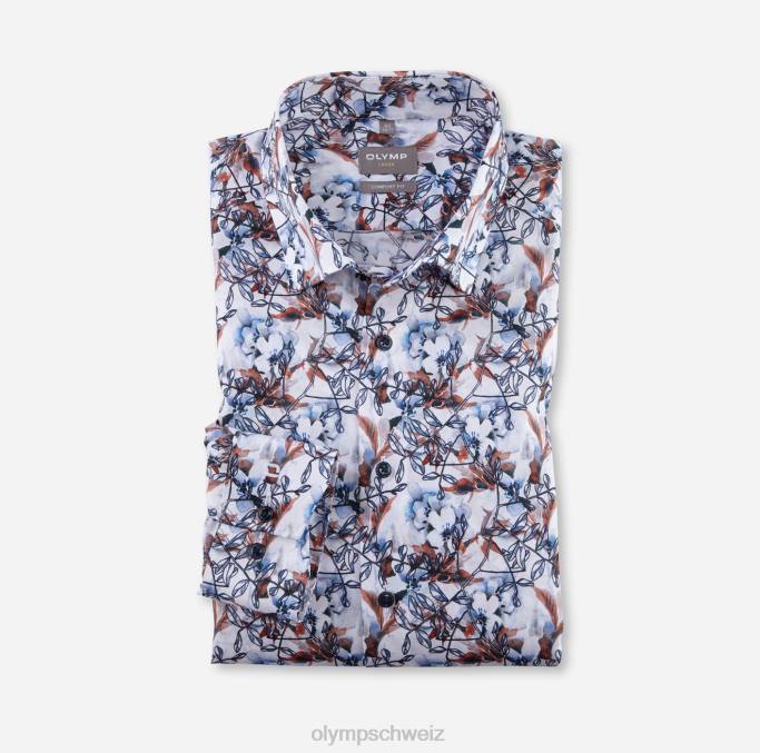 OLYMP Luxor Comfort Fit, Businesshemd, Under Button-Down, Mandarine LBD81501 Kleidung