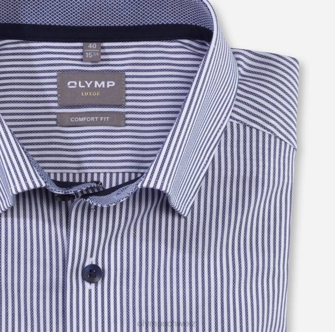 OLYMP Luxor Comfort Fit, Businesshemd, Under Button-Down, Marine LBD81516 Kleidung