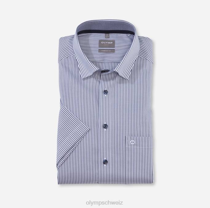 OLYMP Luxor Comfort Fit, Businesshemd, Under Button-Down, Marine LBD81558 Kleidung