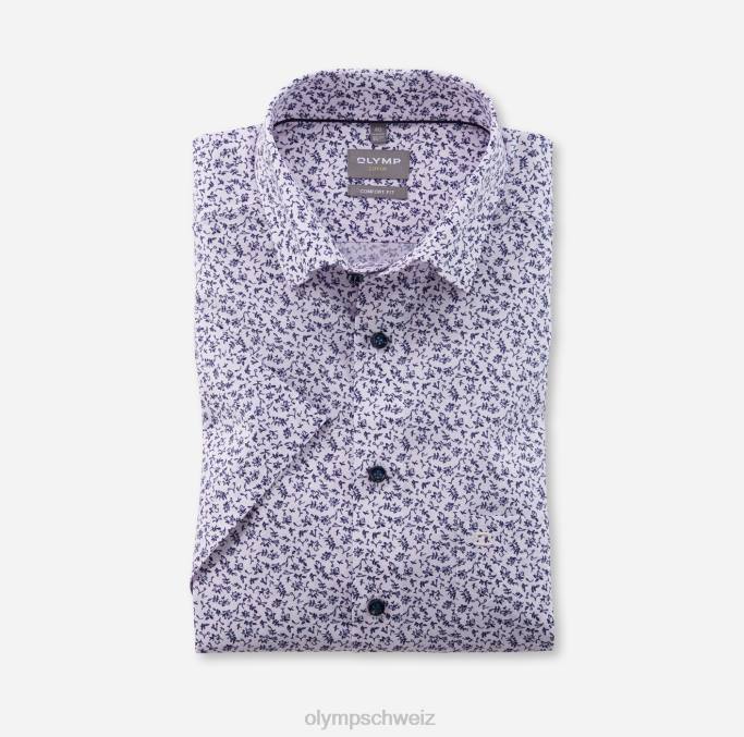 OLYMP Luxor Comfort Fit, Businesshemd, Under Button-Down, Rose LBD81529 Kleidung