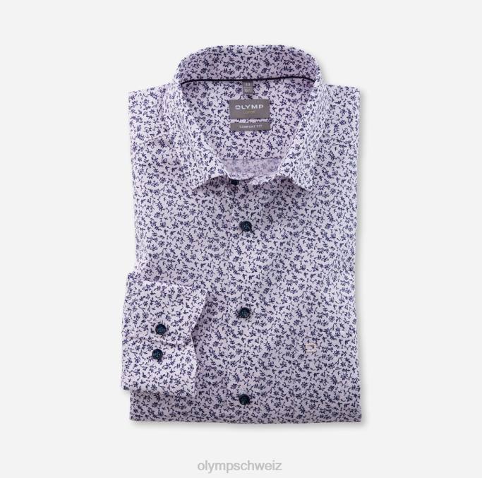 OLYMP Luxor Comfort Fit, Businesshemd, Under Button-Down, Rose LBD81582 Kleidung