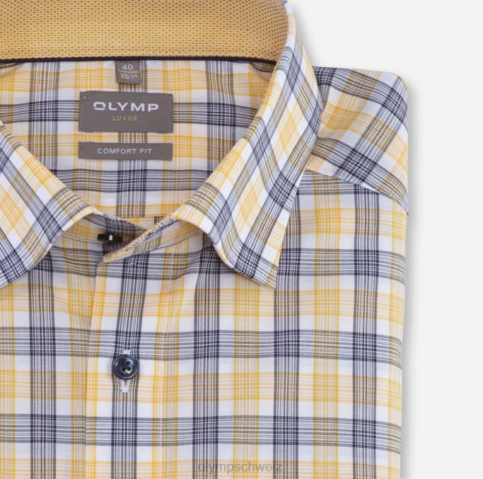 OLYMP Luxor Comfort Fit, Businesshemd, Under Button-Down, gelb LBD81520 Kleidung