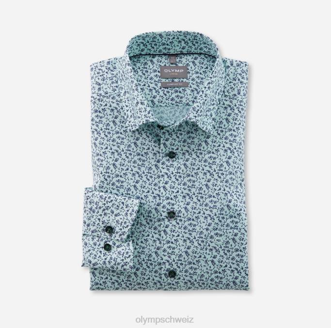 OLYMP Luxor Comfort Fit, Businesshemd, Under Button-Down, hellgrün LBD81619 Kleidung