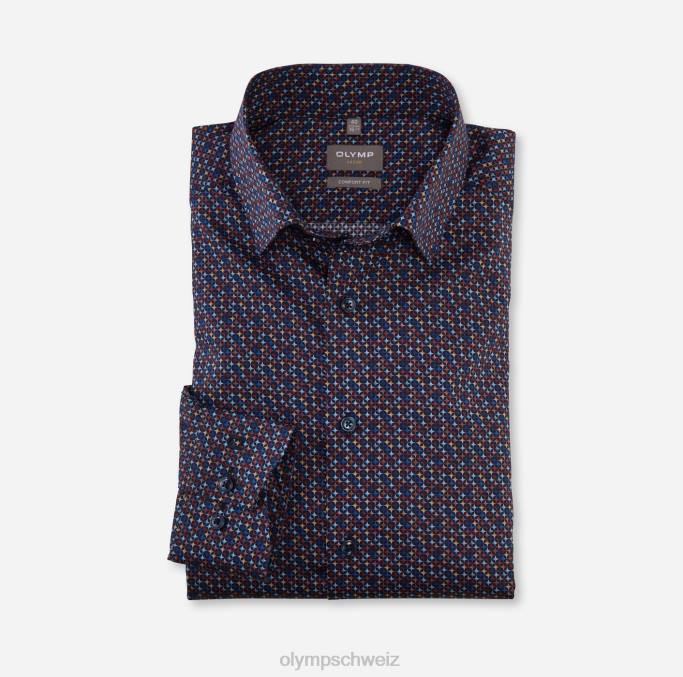 OLYMP Luxor Comfort Fit, Businesshemd, Under Button-Down, rot LBD81670 Kleidung