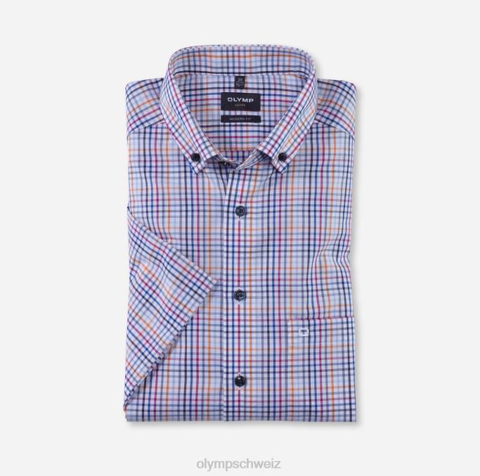 OLYMP Luxor Modern Fit, Businesshemd, Button-Down, Orange LBD81213 Kleidung