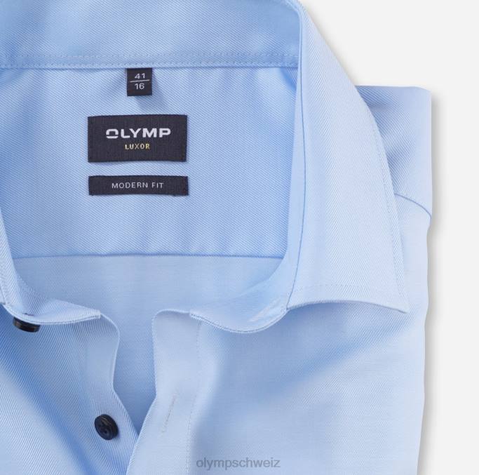 OLYMP Luxor Modern Fit, Businesshemd, Global Kent, Hellblau LBD8958 Kleidung