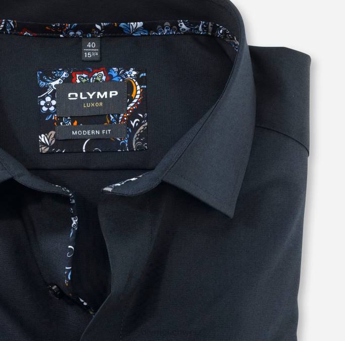 OLYMP Luxor Modern Fit, Businesshemd, Global Kent, Kobalt LBD81302 Kleidung