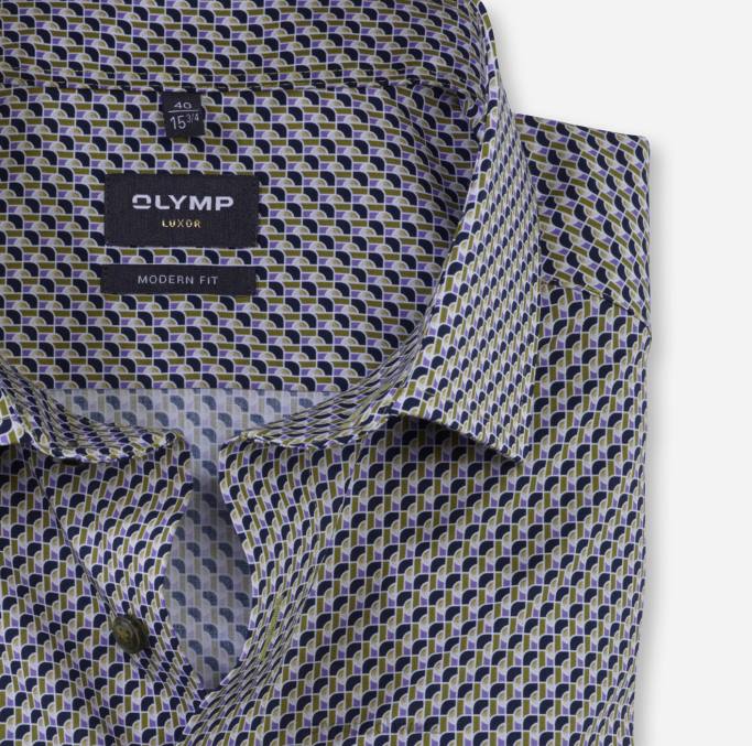 OLYMP Luxor Modern Fit, Businesshemd, Global Kent, Limette LBD81088 Kleidung
