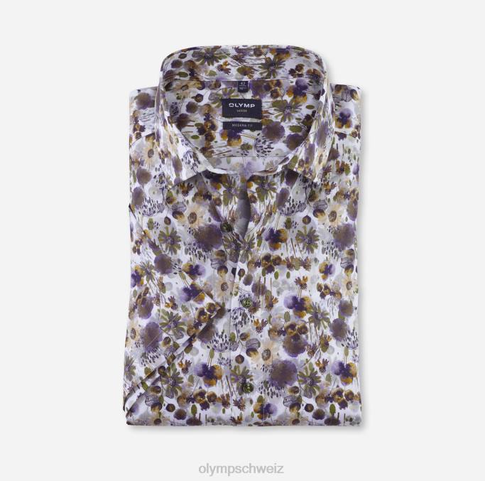OLYMP Luxor Modern Fit, Businesshemd, Global Kent, Limette LBD81154 Kleidung