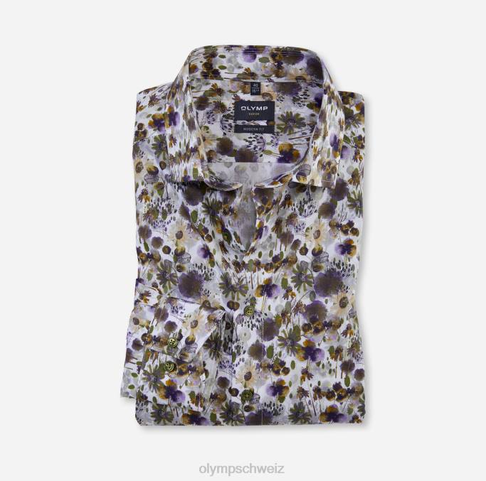 OLYMP Luxor Modern Fit, Businesshemd, Global Kent, Limette LBD8931 Kleidung