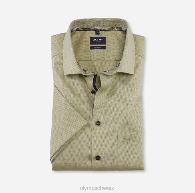 OLYMP Luxor Modern Fit, Businesshemd, Global Kent, Limette LBD8990 Kleidung