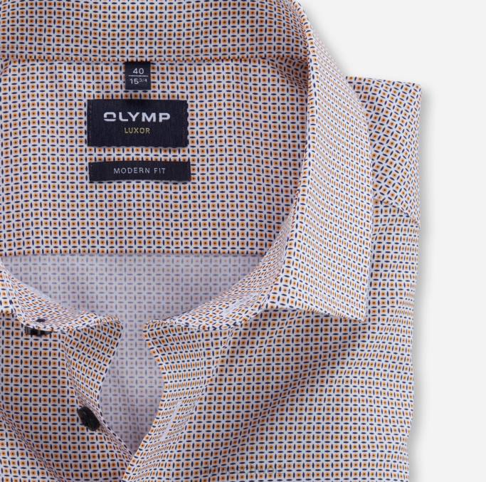 OLYMP Luxor Modern Fit, Businesshemd, Global Kent, Mandarin LBD81131 Kleidung