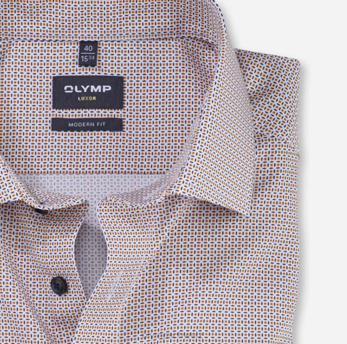 OLYMP Luxor Modern Fit, Businesshemd, Global Kent, Mandarin LBD81239 Kleidung