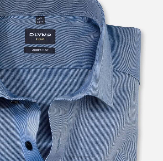 OLYMP Luxor Modern Fit, Businesshemd, Global Kent, Marine LBD81038 Kleidung