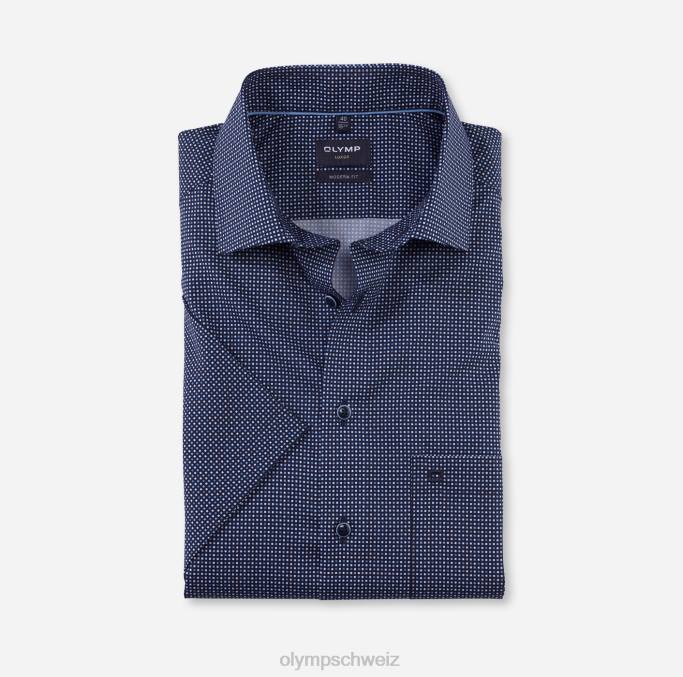 OLYMP Luxor Modern Fit, Businesshemd, Global Kent, Marine LBD81112 Kleidung