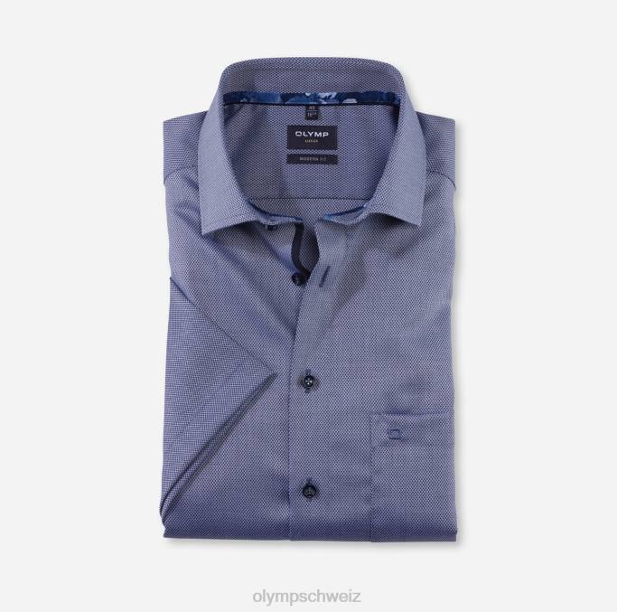OLYMP Luxor Modern Fit, Businesshemd, Global Kent, Marine LBD81132 Kleidung